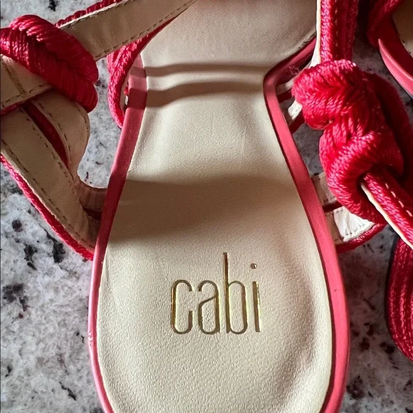 Cabi Red Knotted Sandals - Picture 3 of 7